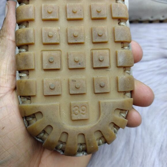 Spring Step Fusalide Leather Slip On Cut Out Clog Mules Womens Size 39/8.5 Grey - Picture 8 of 8